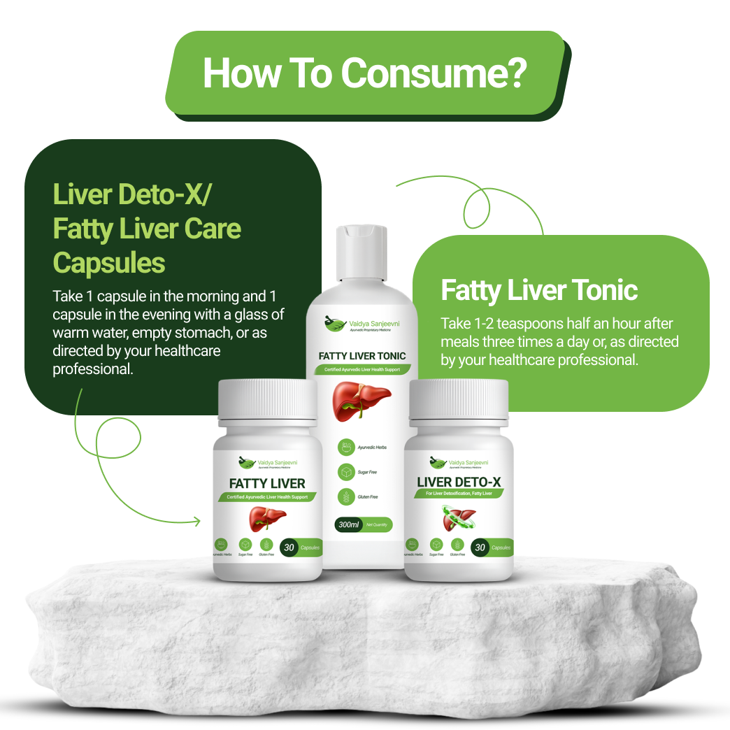 Say goodbye to fatty liver in few weeks + diet chart + doctor consultation ( FREE) - Pack of 4